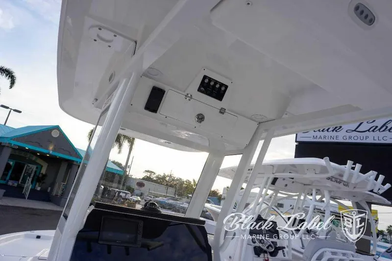 Slide: The Image of 2024 Sea Fox 251 Bay boat at Black Label Marine Group dealership. - 11