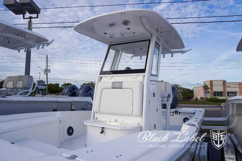 Slide: The Image of 2024 Sea Fox 251 Bay boat at Black Label Marine Group dealership. - 4
