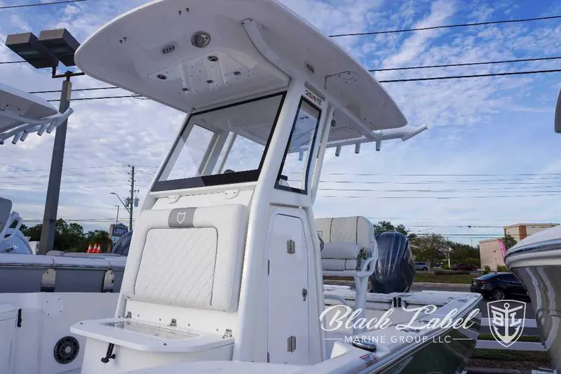 Slide: The Image of 2024 Sea Fox 251 Bay boat at Black Label Marine Group dealership. - 5