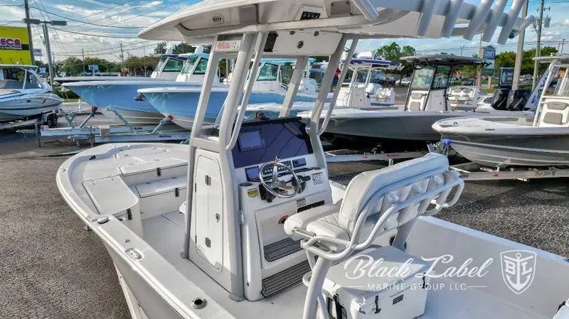 Slide: The Image of 2024 Sea Fox Seafox 251 Bay boat at Black Label Marine Group dealership. - 8