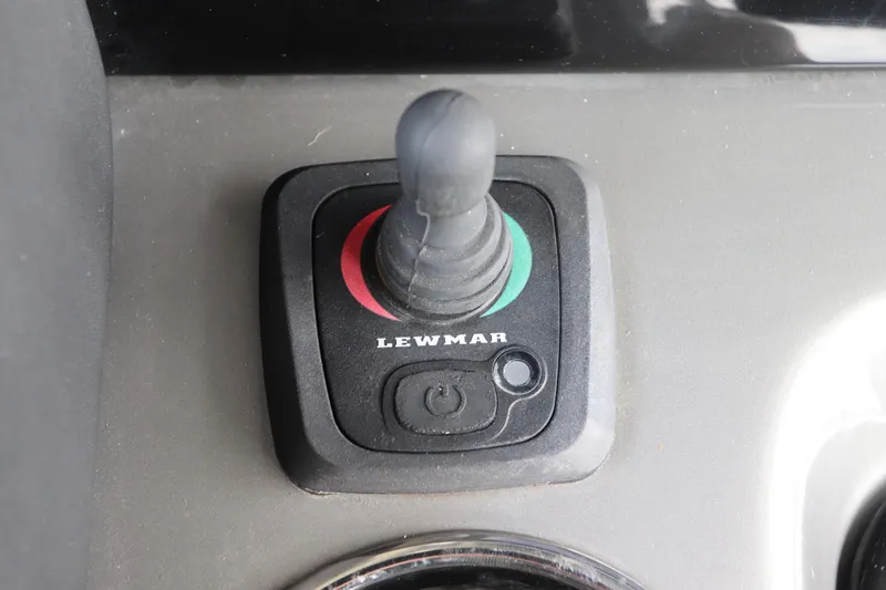 Slide: The Image of Lewmar joystick control on 2019 Statement 350 Open boat. - 27