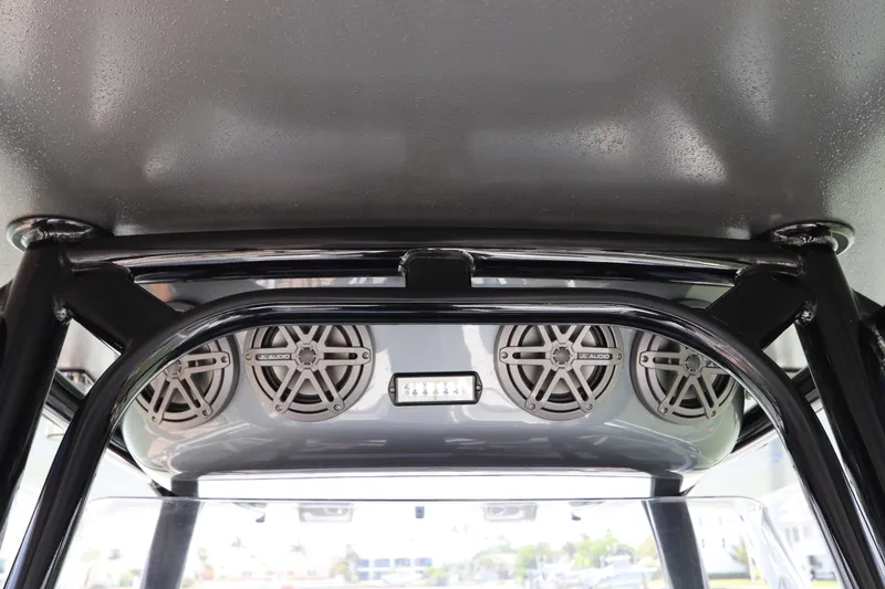 Slide: The Image of 2019 Statement 350 Open boat with overhead speakers and LED light. - 47