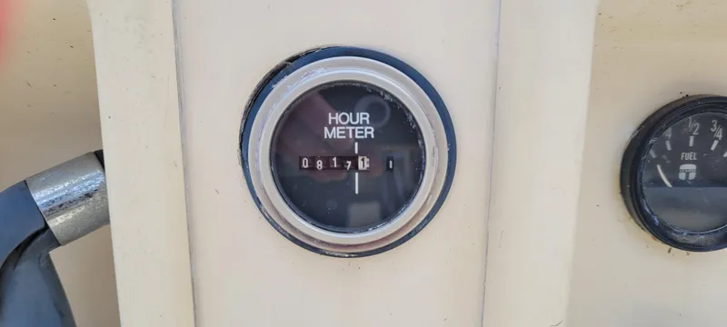 Slide: The Image of Hour meter reading 817.6 on 1986 Island Packet 27 Sloop. - 36