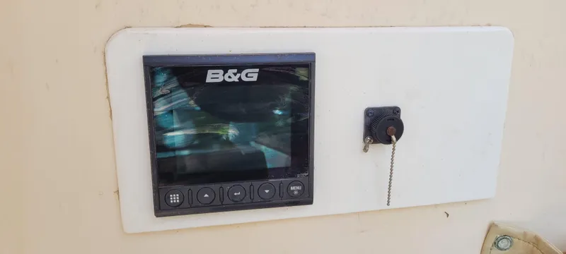 Slide: The Image of B&G navigation display on 1986 Island Packet 27 Sloop sailboat. - 37