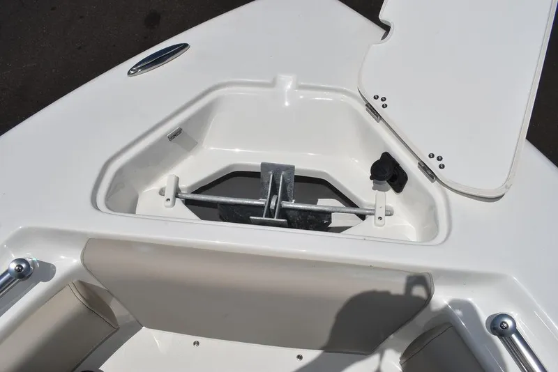 Slide: The Image of 2024 Key West 219 FS boat anchor storage compartment. - 47