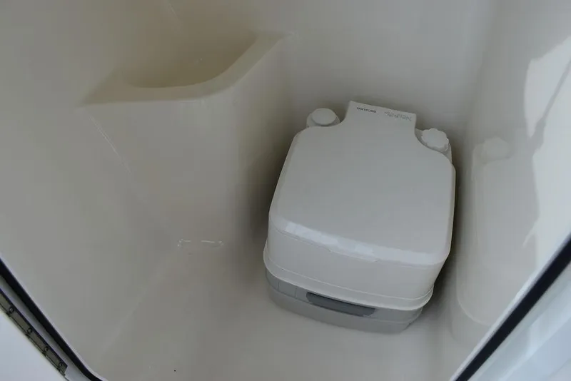 Slide: The Image of Portable toilet in 2018 Key West 203DFS boat. - 39