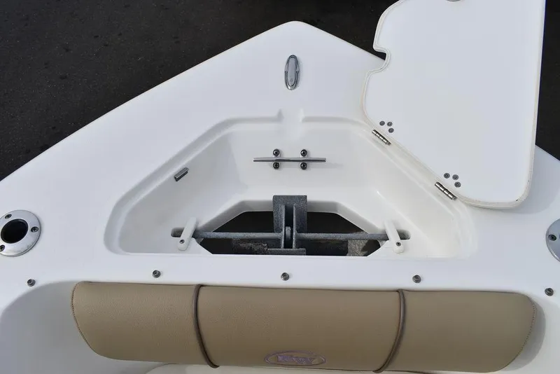 Slide: The Image of 2018 Key West 203DFS boat anchor storage compartment. - 46