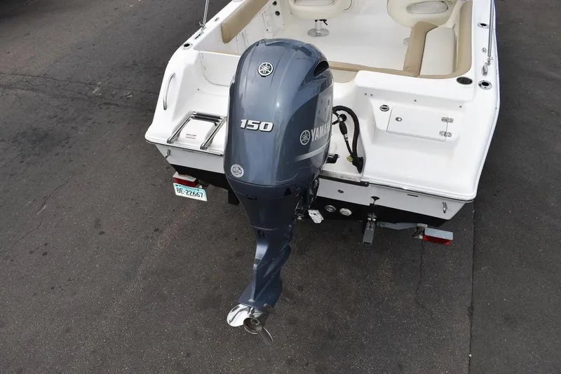 Slide: The Image of 2018 Key West 203DFS boat with Yamaha 150 outboard motor. - 7