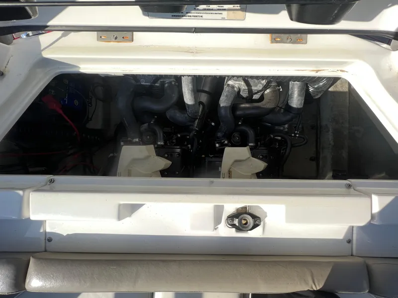 Slide: The Image of 2011 Sea-Doo 230 Wake (510 hp) engine compartment with visible components. - 17