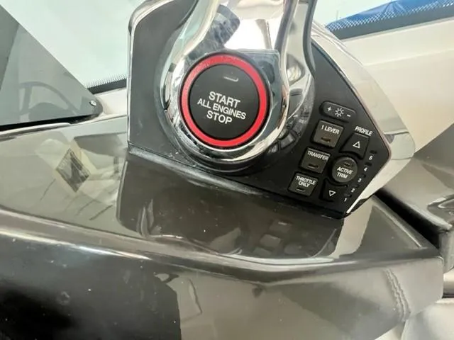 Slide: The Image of Control panel of a 2024 Blackfin 252 DC boat with start/stop button. - 11