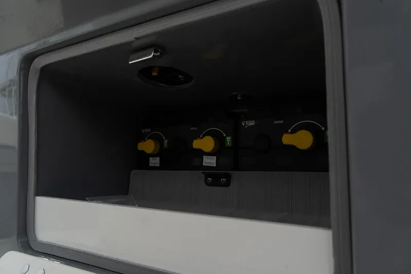 Slide: The Image of Control panel of the 2025 Blackwood 290 OPEN boat. - 23