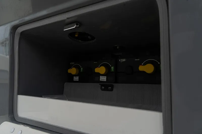Slide: The Image of Control panel of the 2025 Blackwood 290 OPEN boat. - 24