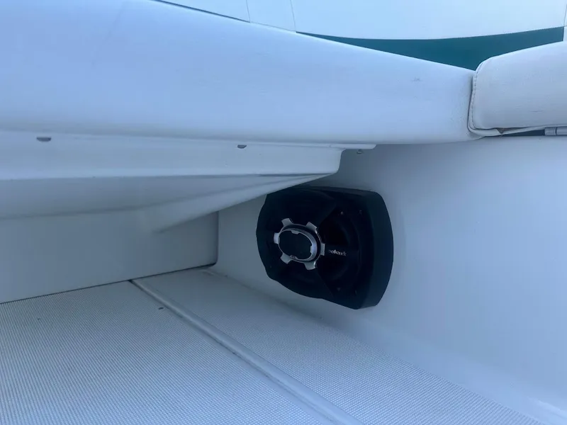 Slide: The Image of Speaker installation on 1999 Formula 330 SS boat interior. - 20