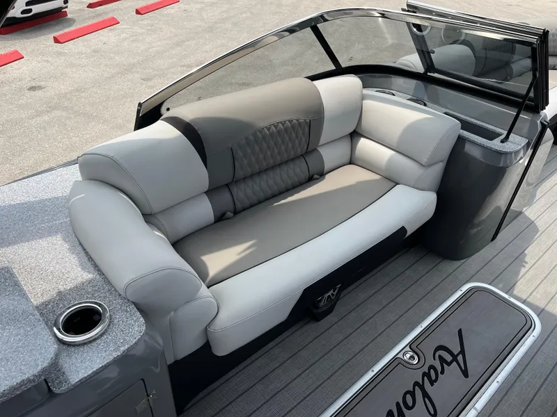 Slide: The Image of 2023 Avalon 2585 Excalibur LTD Tri Toon with Mercury Racing 400R, luxury seating. - 19