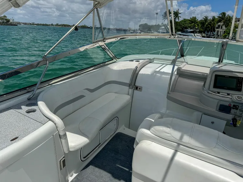 Slide: The Image of Interior of a 2005 Formula 370 Super Sport yacht on the water. - 7