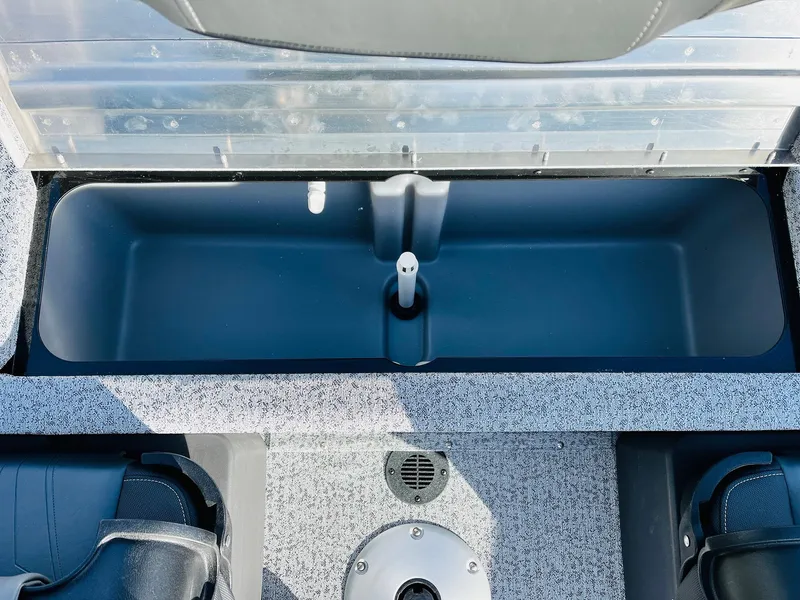 Slide: The Image of 2024 Tracker Pro Team 175 TF boat interior storage compartment. - 26