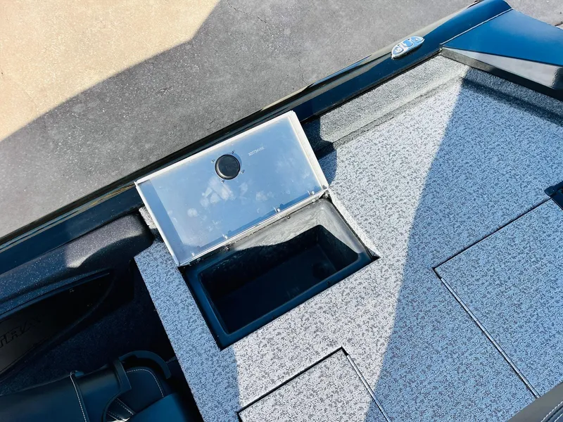 Slide: The Image of 2024 Tracker Pro Team 175 TF boat storage compartment. - 28