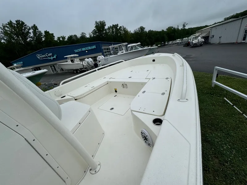 Slide: The Image of 2024 Pathfinder 2600 TRS boat at Oyster Cove Boatworks, yacht brokerage. - 9