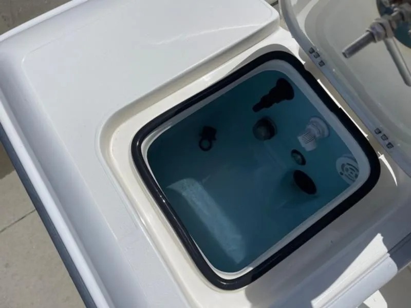 Slide: The Image of Livewell compartment of a 2020 ShearWater 270 Carolina Flare boat. - 11