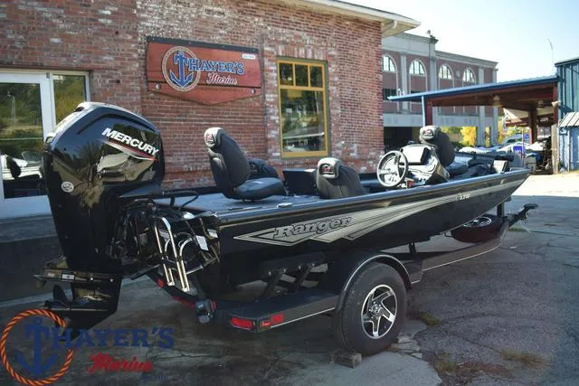 Slide: The Image of 2024 Ranger RT178 fishing boat with Mercury outboard motor at Thayer's Marine. - 3