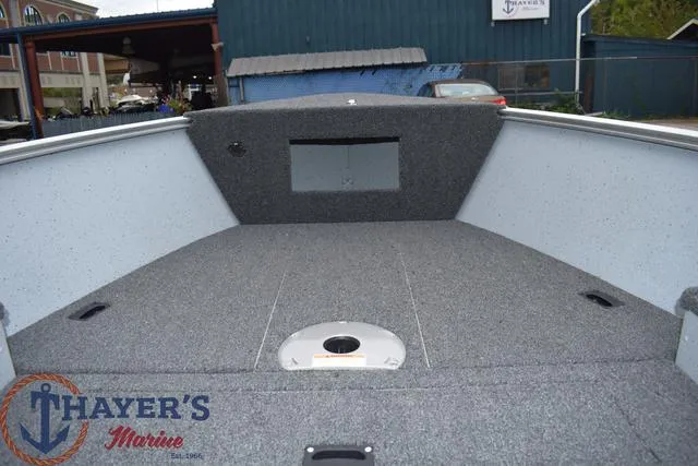 Slide: The Image of 2024 Lund 1600 Fury Tiller boat interior at Thayer's Marine. - 11