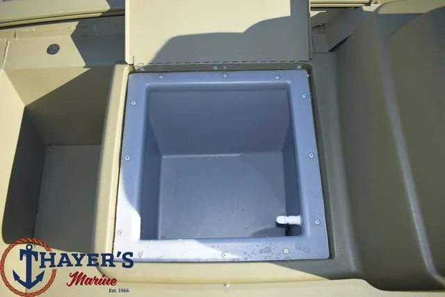 Slide: The Image of 2024 Tracker GRIZZLY® 1754 SC boat storage compartment at Thayer's Marine. - 15
