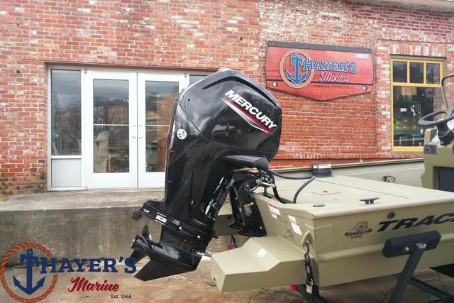 Slide: The Image of 2024 Tracker GRIZZLY® 1860 CC boat with Mercury engine at Thayer's Marine. - 7
