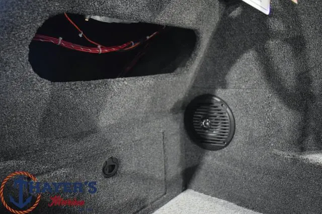 Slide: The Image of Interior detail of 2024 Lund 1875 Impact XS Sport boat showing speaker and wiring. - 20