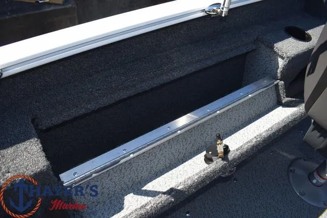 Slide: The Image of 2024 Lund 1675 Adventure Sport boat interior storage compartment. - 20
