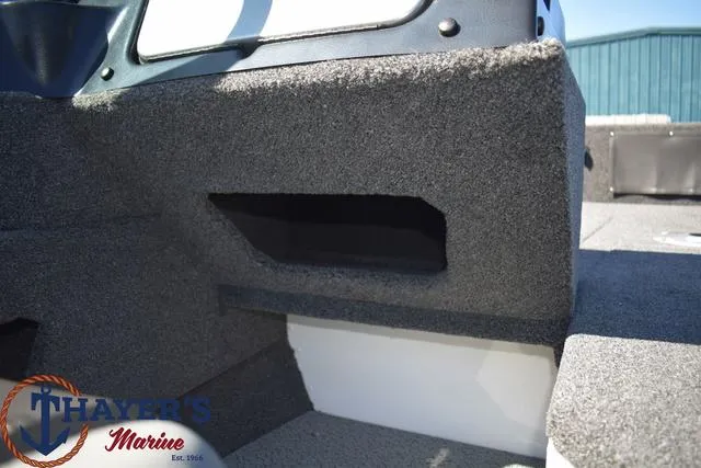 Slide: The Image of 2024 Lund 1675 Adventure Sport boat interior storage compartment at Thayer's Marine. - 21