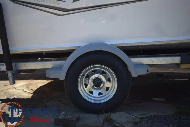 Slide: The Image of 2024 Lund 1675 Adventure Sport trailer wheel close-up. - 4