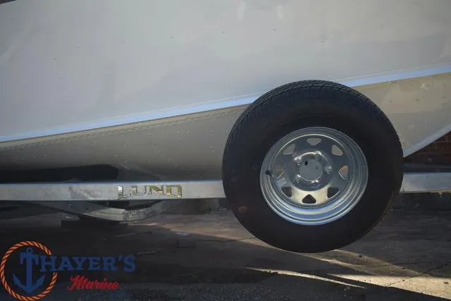 Slide: The Image of 2024 Lund 1675 Adventure Sport boat trailer wheel at Thayer's Marine. - 5