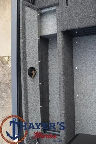 Slide: The Image of 2024 Lund 1650 Angler Sport boat interior at Thayer's Marine. - 17