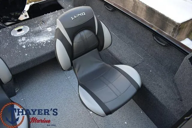 Slide: The Image of 2024 Lund 1650 Rebel XL Sport boat seat at Thayer's Marine. - 7