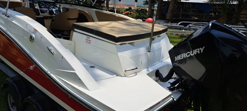 Slide: The Image of 2019 Sea Ray SPX 230 OB boat with Mercury outboard engine. - 30