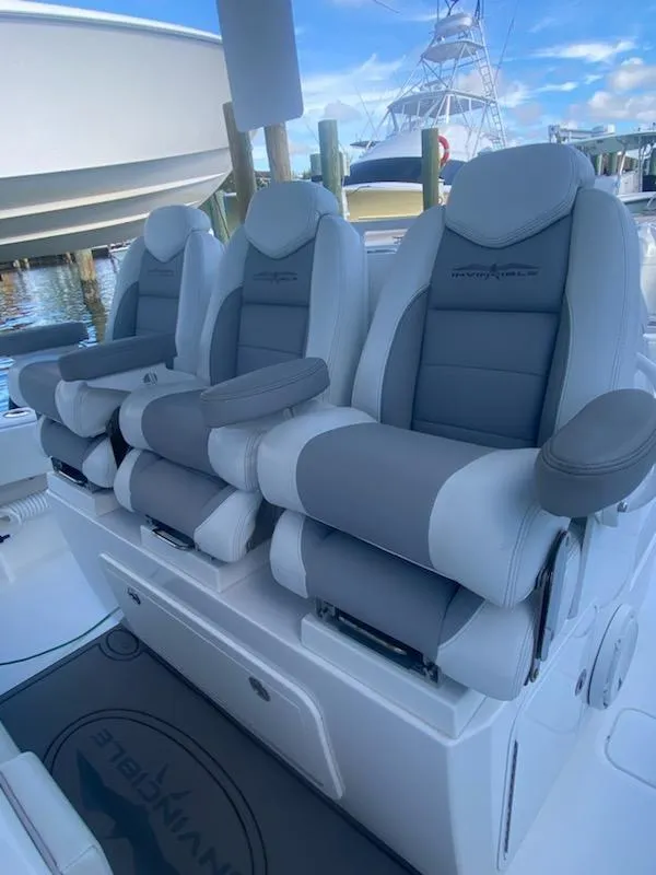 Slide: The Image of 2019 Invincible 39 Open Fisherman boat with luxurious seating. - 13