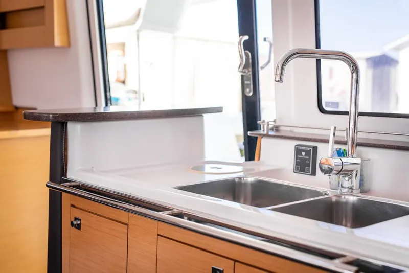 Slide: The Image of Modern kitchen sink area in 2013 Fountaine Pajot Lipari 41 catamaran. - 48