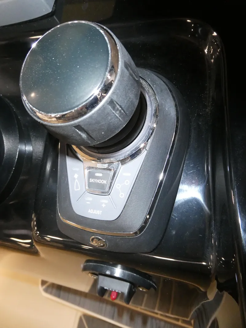 Slide: The Image of Joystick control of 2024 Scout 305 LXF boat. - 51