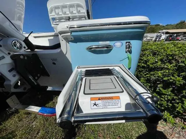 Slide: The Image of 2024 Sea Fox 231 Bay Fox Center Console with foldable swim ladder. - 8