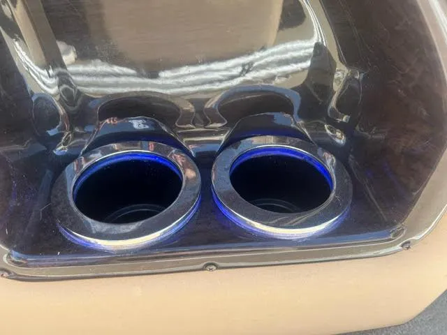 Slide: The Image of 2014 Harris FloteBote Grand Mariner 250 illuminated cup holders. - 36