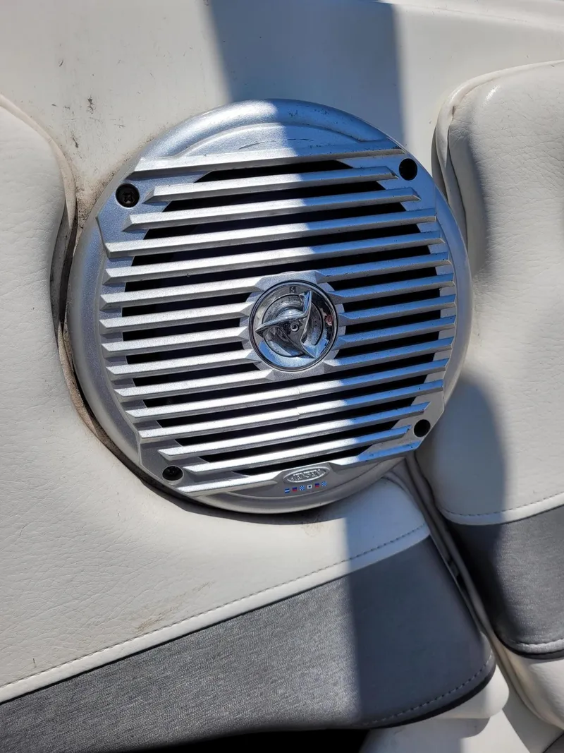 Slide: The Image of Close-up of a speaker on a 2008 Bayliner 205 boat. - 20