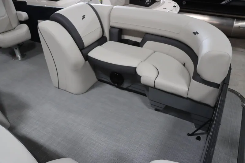 Slide: The Image of Starcraft EXS 3 2025 boat interior with plush seating and modern design. - 9