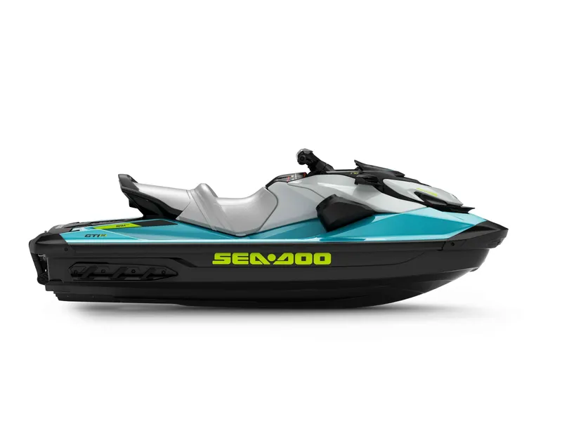 Slide: The Image of 2024 Sea-Doo GTI SE 130 SS jet ski, sleek design, vibrant colors. - 8