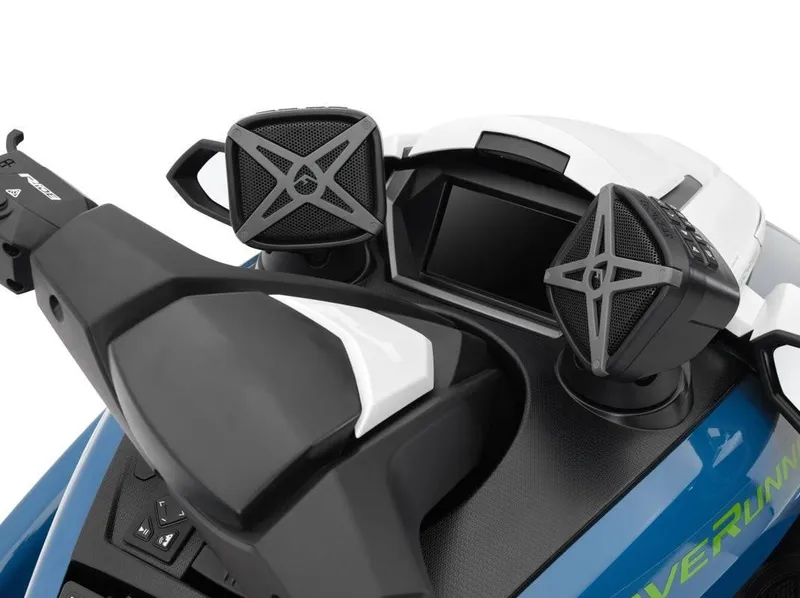 Slide: The Image of Close-up of 2024 Waverunner FX CRUISER SVHO A dashboard and speakers. - 6