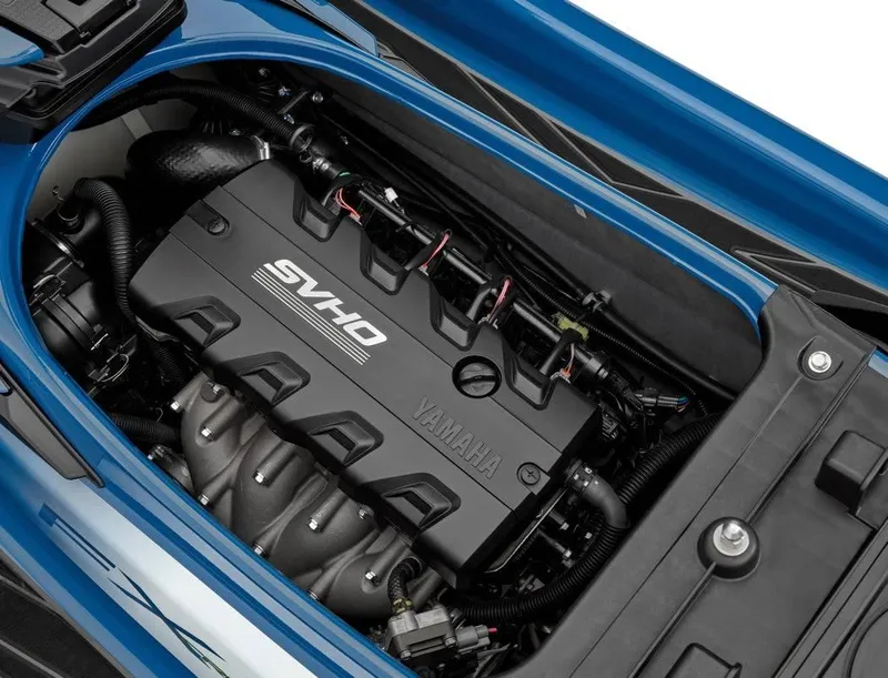 Slide: The Image of 2024 Waverunner FX CRUISER SVHO A engine compartment, showcasing the powerful SVHO engine. - 7