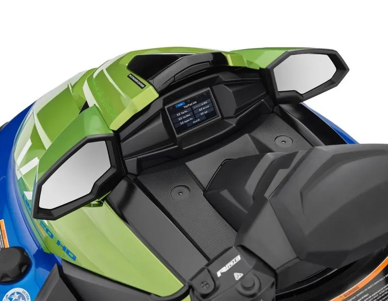 Slide: The Image of 2024 Waverunner VX LIMITED HO dashboard with mirrors and digital display. - 7