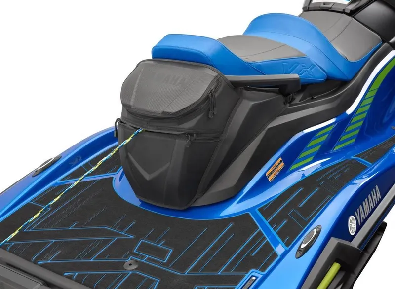 Slide: The Image of 2024 Waverunner VX LIMITED HO, blue and black, with storage bag. - 8