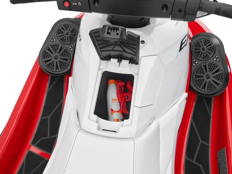 Slide: The Image of 2024 Waverunner EX LIMITED jet ski with storage compartment and speakers. - 4