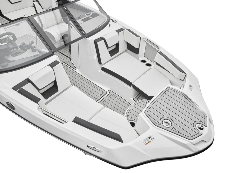 Slide: The Image of 2024 Yamaha Boats 222SD interior, featuring spacious seating and modern design. - 29