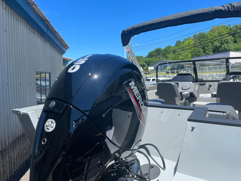 Slide: The Image of 2024 Starcraft Fishmaster 196 DC with Mercury 150 outboard motor. - 8